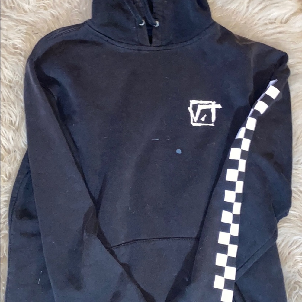 Vans Hoodie Black Mens Small official Vans